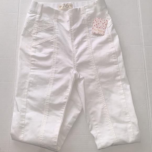 Free People | Feel Alright White Skinny Jeans - Picture 5 of 9